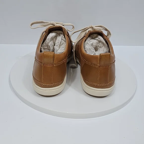 NWT Cobb Hill Bailee Brown Leather Sneaker 6 Lace Up Perforated CI7740 - Picture 6 of 12